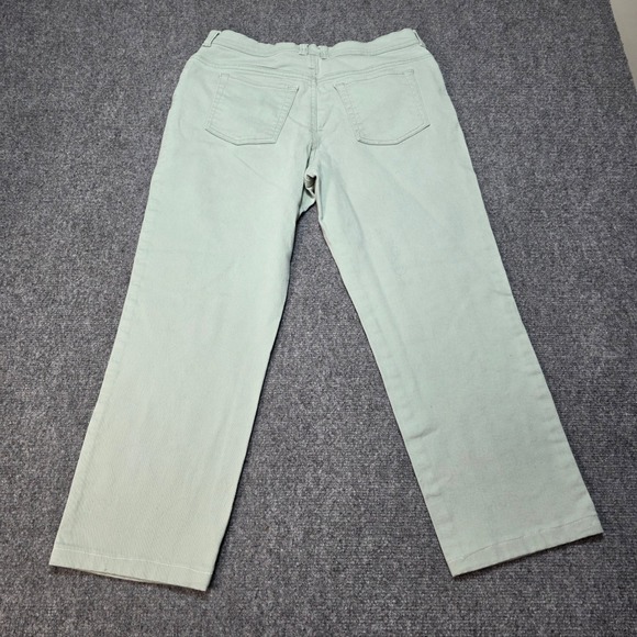 Gloria Vanderbilt Amanda Sage Green High Rise Tapered Jeans Womens 12 Short - Picture 8 of 9